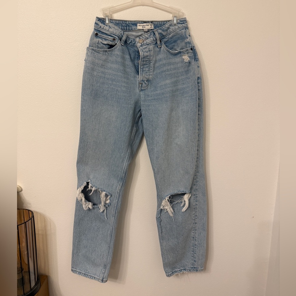 Abercrombie and Fitch The Dad High Rise Curve Love Jean